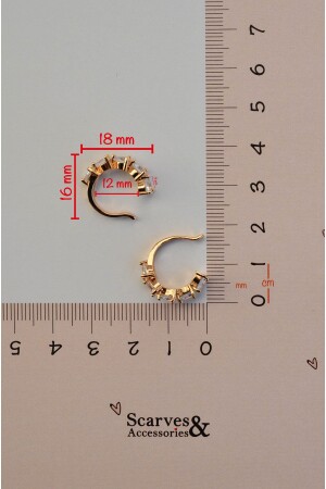 Sıkıştırmalı Kıkırdak Küpesi Kalpli Earcuff - 3