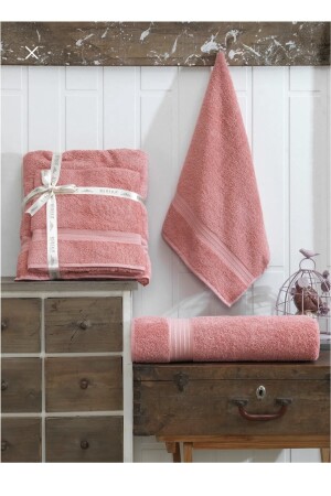 Şilay Battal Boy Badetuch-Set Lachs ŞİLAY-BTTLBY-HVL - ŞİLAY HOME