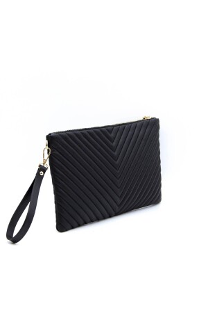 Silber & Polo Schwarz - Schwarzes Sp1034 Damen-Portfolio und Clutch - 6