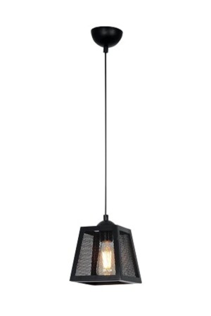 Silber Single Cube Sports Moderne Retro Pendelleuchte Küche Wohnzimmer Kronleuchter 4078-01-BL - 2