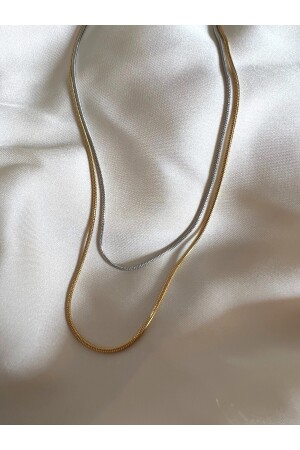 Silberfarbene Schlangenkette aus Stahl, Unisex, 45 cm (garantiert kein Anlaufen) - 6