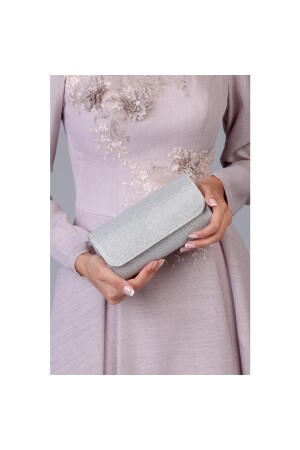 Silberne Glitzer-Abendkleid-Portfolio-Clutch-Tasche helen123412 - 5