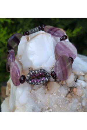 Silbernes Amethyst-Armband - 2