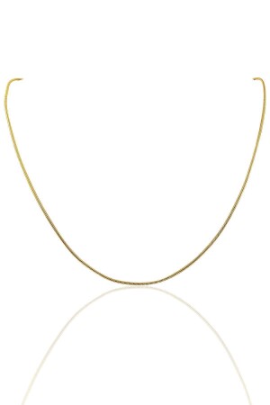 Silbervergoldete 60 cm lange Schlangenmodellkette SGTL10227GOLD - 1