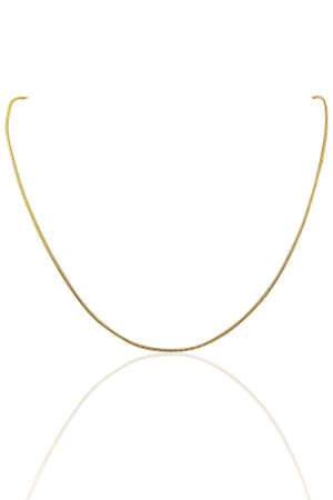 Silbervergoldete 60 cm lange Schlangenmodellkette SGTL10227GOLD - 2