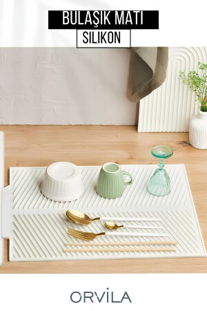 MNZ-Silicone Dish Drying Mat Maxi الحجم 44x33 سم - Orvila