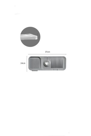 Silikon-Geschirrmatte, Waschbeckenunterlage, Küche, Badezimmer, Organizer - 5