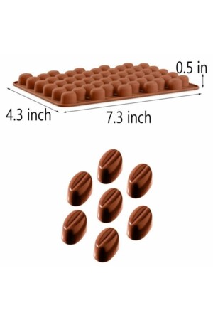 Silikon-Mini-Kaffeebohnen-Schokoladen-Eisform TPM3170 - 3