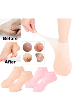 Silikon nemlendirici Spa jeli topuk çorap ayak bakımı çorap - 4