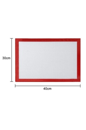 Silikon Silpat Feuerfeste Antihaft-Backmatte 40 * 30 cm Selbstölende Backpapier-Teig-Rollmatte 974654654 - 3