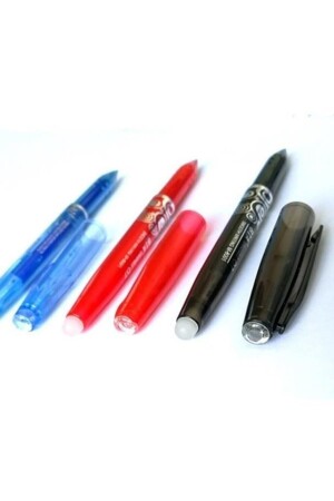 Silinebilir Tükenmez Kalem Ütüyle Isıyla Uçan Silinen Kumaş Kalemi 1 Adet Kırmızı - 2