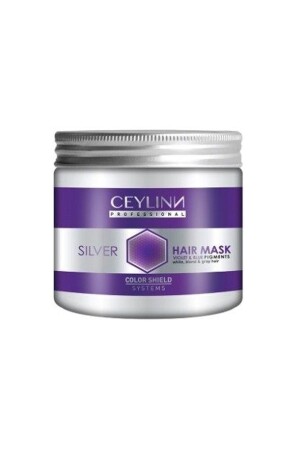 Silver Hair Mask Violet & Blue Pigments Color Shield Saç Maskesi 500ml - Ceylinn