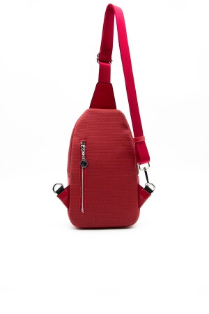 Silver & Polo Red - Rote Sp959 Damen-Gürteltasche - 7