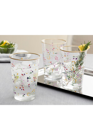 Simply Cam 3-teiliges Softdrinkglas 290 ml Gold - 3