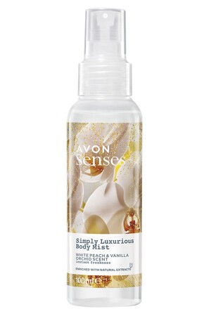 Simply Luxurious Körperspray mit Duft nach weißem Pfirsich und Vanille-Orchidee, 100 ml. - 1