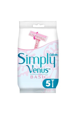 Simply Venus 2 Basic Kadın Tıraş Bıçağı 5'li - 1