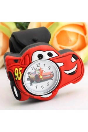 Şimşek Mcqeen-Uhr Şimşek Cars-Armbanduhr Şimşek Mq-Qualitäts-Pat-Uhr - 3