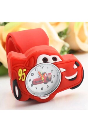 Şimşek Mcqeen-Uhr Şimşek Cars-Armbanduhr Şimşek Mq-Qualitäts-Pat-Uhr - 6