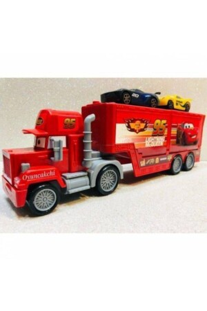 Şimşek Mcqueen Truck 2 Fahrzeuge LKW mit aufklappbaren Abdeckungen 542465623 - 3