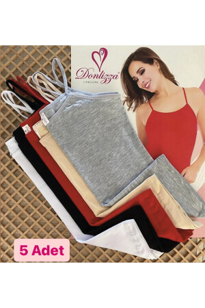 Singlet Plain Mixed Color 5 Stück 90000 - 1