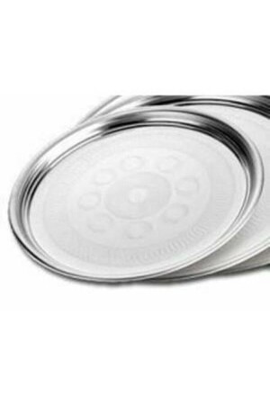 منز-الصدأ المقاوم للصدأ Sini 60 سم مقطع ضمان مدى الحياة طاولة الطعام الصندوق الغذائي الكرومية - İstoç Türk