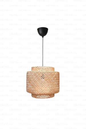 Sinnerlig Bambu Avize 30cm - Iskandinav- Modern- Bohem- Rattan Avize- Aydınlatma - 2