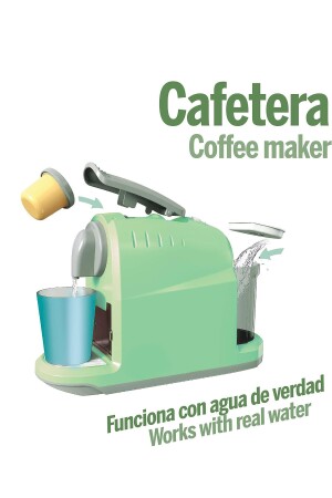 Sipariş Ekranlı Oyuncak Kahve Makinesi Seti - Oyuncak Sesli Işıklı Kahve Makinası - 3