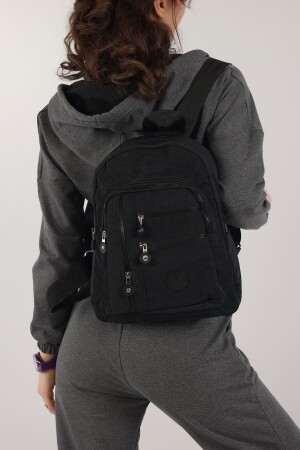 (منز) الأسود - مقاوم للماء - متعددة الأقسام - اقتراحات الاتجاه - حقيبة ظهر - حقيبة المشي - Elentra