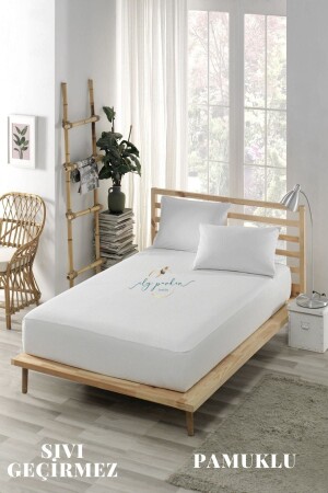 Sıvı Geçirmez Alez Yatak Koruyucu Çarşaflı Geçirmeli Fitted Pamuklu (Tüm Ebatlar) - Ely Parker