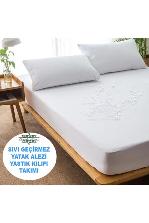 Sıvı Geçirmez Micro Fitted Alez Takımı Yatak Alezi + Sıvı Geçirmez Yastık Kılıfı Seti pamelahomealez2 - by ballı biocotton