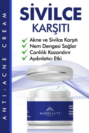 Sivilce Önleyici Ve Sivilce Karşıtı Anti - Akne Siyah Nokta Önleyici Krem 50 ml TB-02 - 2