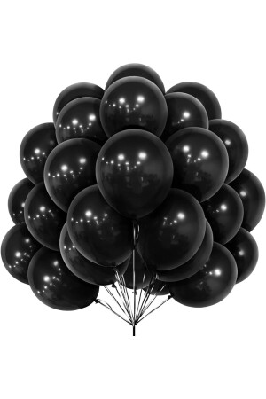 siyah 12 inç balon 10 ADET - Küçükmelek
