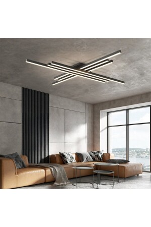 Siyah 3 Işık Rengi #3 Led Tavan Lambası,avize,modern Aydınlatma,dekoratif Işık CL50503 - 5