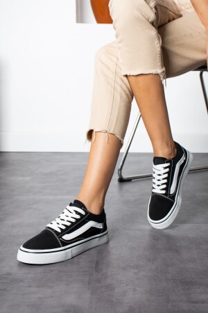 Siyah Beyaz Günlük Unisex (KADIN/ERKEK) Sneaker - 2