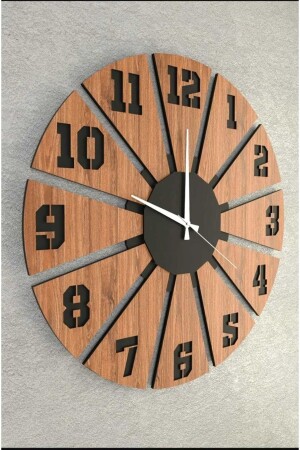 ساعة جدارية ديكورative MNZ-Black - Ümra Lazer