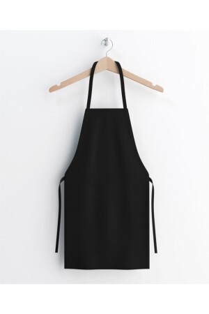 MNZ-Black Gabardine Fabric مطبخة طباخة فرشاة APRON02 - KURUMSAL AMBALAJ