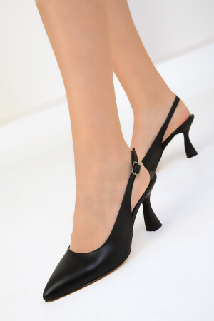 Siyah Kadın Klasik Topuklu Ayakkabı 16835 - 5
