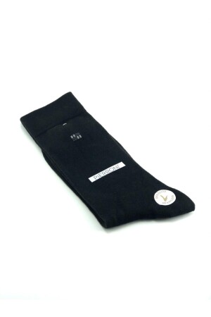 Siyah Kravat Mendil Kol Düğmesi Çorap Özel Set PS1326 - 3