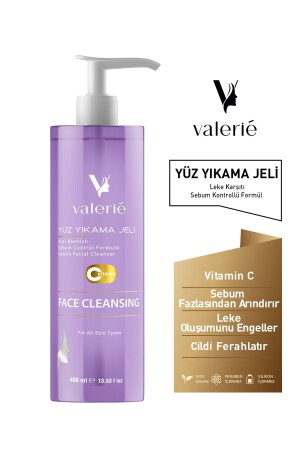 Siyah Nokta Ve Akne Karşıtı - Arındırıcı, Canlandırıcı C Vitaminli Yüz Yıkama Jeli 400 Ml Face Cleansing Gel - 1