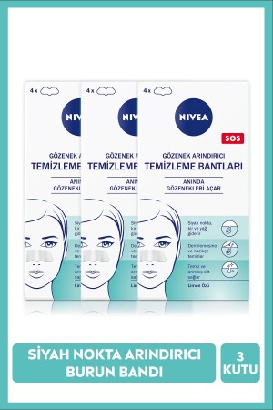 Siyah Nokta ve Gözenek Arındırıcı Temizleme Bantları X3 Kutu, Burun Bandı SET.NVE.465 - 3