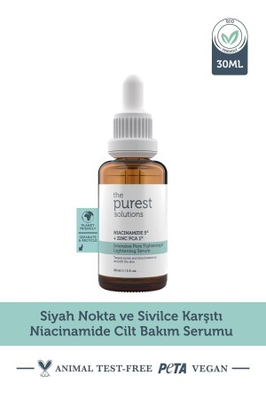 Siyah Nokta Ve Sivilce Karşıtı Niacinamide Cilt Bakım Serumu 30 Ml (niacinamide 5% & Zinc Pca 1%) - 1