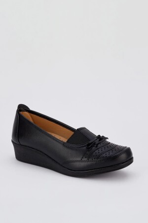 Siyah Ortapedik Günlük Babet Ayakkabı Rahat Hafif Ayakkabı Anne Günlük Klasik Ayakkabı - 1