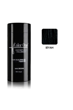 Siyah Saç Tozu Topik 50 gr Organik Boya Içermez Leke Yapmaz - Color One Hair Powder