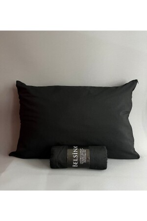 Siyah Tek/çift Kişilik Lastikli Çarşaf Takımı Organik Kumaş - Belsina Home