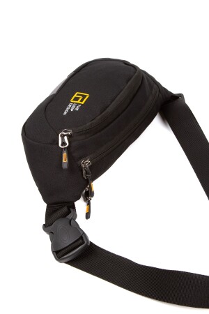 Siyah Unisex Crossbody Sling Omuz Ve Bel Çantası Çapraz Ayarlanabilir Askılı Çanta Free Bag theloop07 - 4