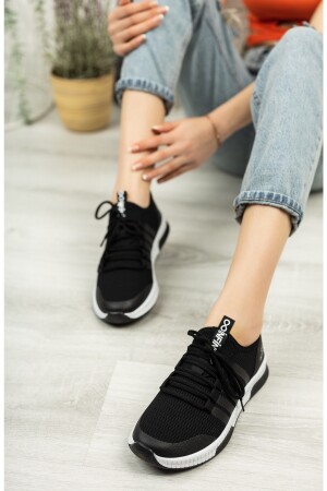 Siyah - Unisex Yazlık Sneaker Ayakkabı - 3