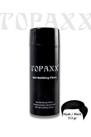 Schwarz/schwarzes Haar-Volumenfaser-Topisches Pulver 27,5 g TRTPX001 - Topaxx