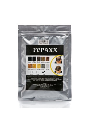 Schwarz/Schwarzes voluminöses Haarfaser-Topisches Pulver 100gr - Topaxx
