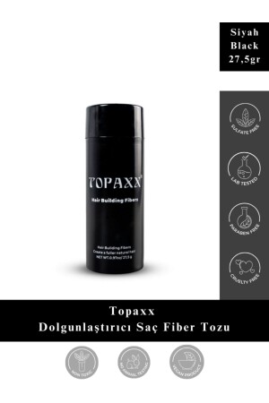 Siyah-black Dolgunlaştırıcı Saç Fiber Topik Tozu 27-5 gr - 1