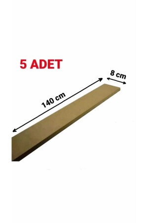 Skandinavische Wandlatte 1 Packung 5 Stück 140 x 8 cm MDF-Wandlatte 140 cm Latte eyvey - 3